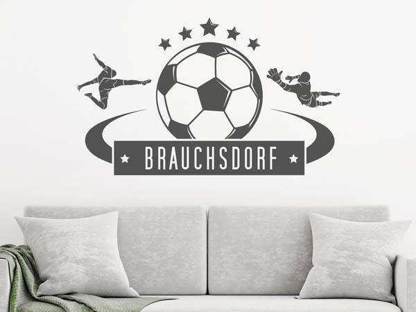 Wandtattoo Brauchsdorf Fußball