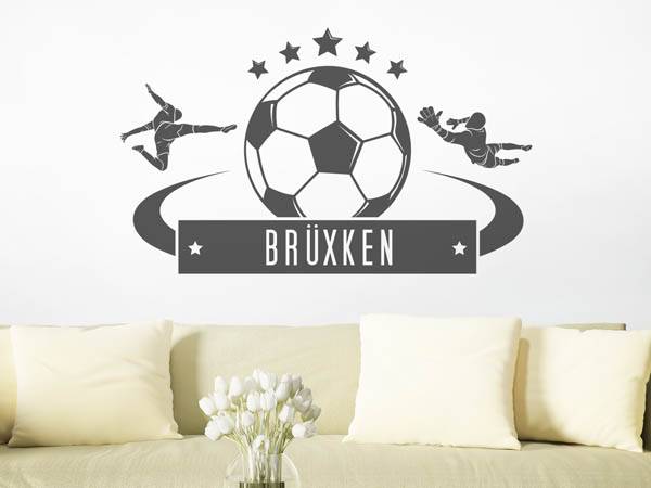 Wandtattoo Brüxken Fußball