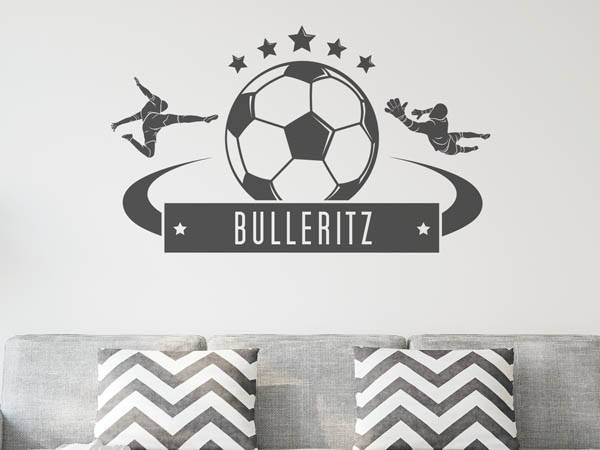 Wandtattoo Bulleritz Fußball