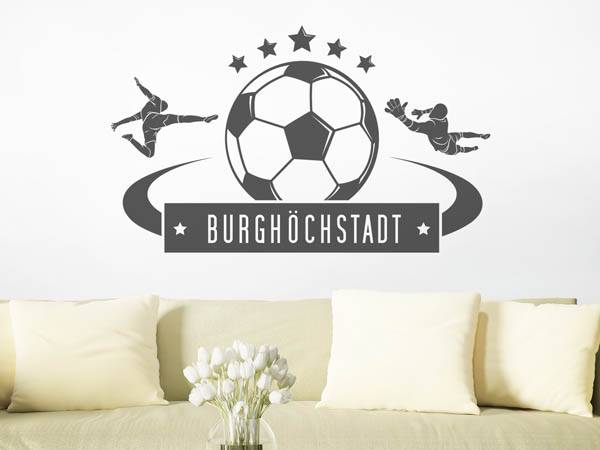 Wandtattoo Burghöchstadt Fußball