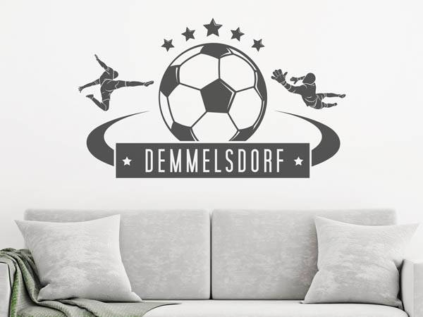 Wandtattoo Demmelsdorf Fußball