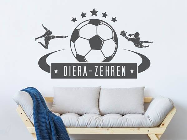 Wandtattoo Diera-Zehren Fußball