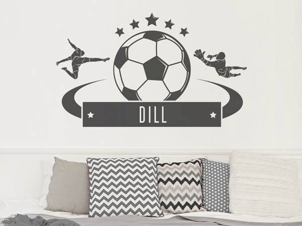 Wandtattoo Dill Fußball