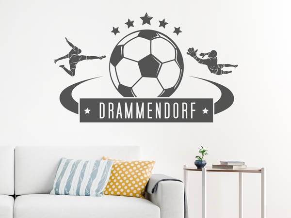 Wandtattoo Drammendorf Fußball