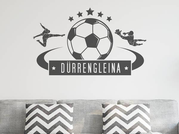Wandtattoo Dürrengleina Fußball