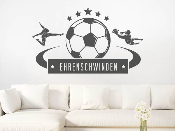 Wandtattoo Ehrenschwinden Fußball
