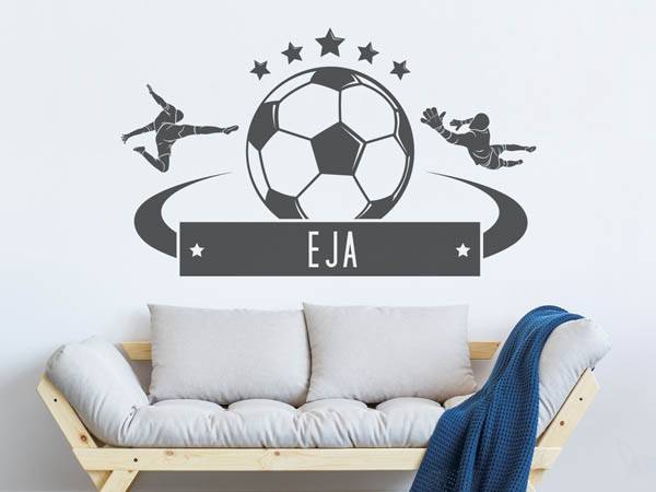 Wandtattoo Eja Fußball
