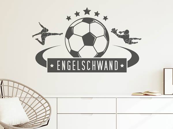 Wandtattoo Engelschwand Fußball