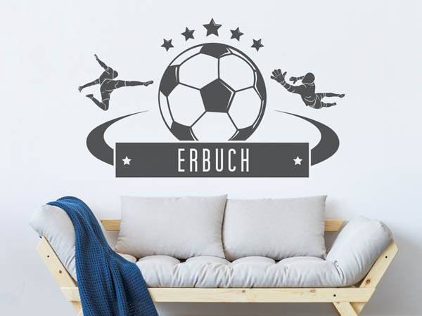 Wandtattoo Erbuch Fußball
