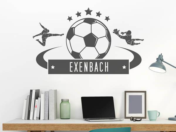 Wandtattoo Exenbach Fußball