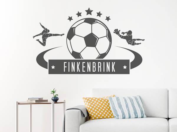 Wandtattoo Finkenbrink Fußball