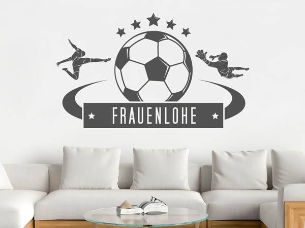 Wandtattoo Frauenlohe Fußball