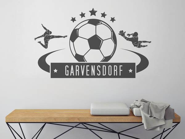 Wandtattoo Garvensdorf Fußball
