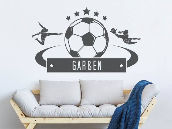 Wandtattoo Garßen Fußball