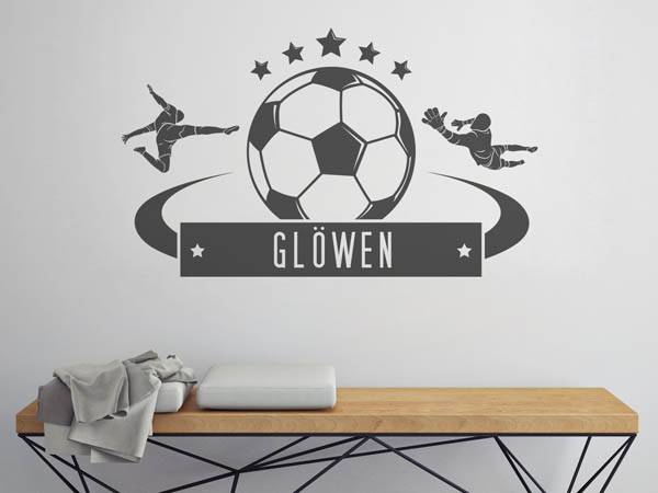 Wandtattoo Glöwen Fußball