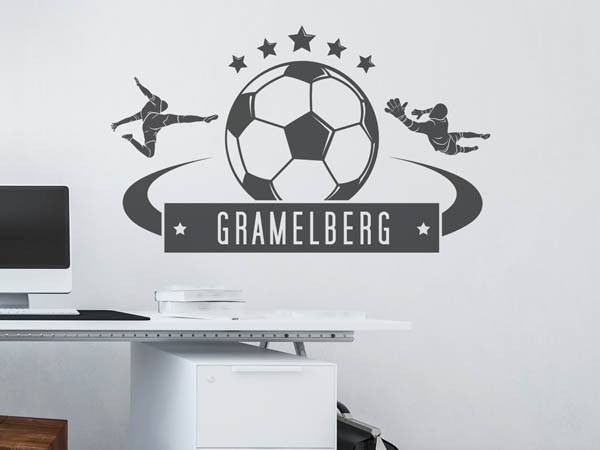 Wandtattoo Gramelberg Fußball
