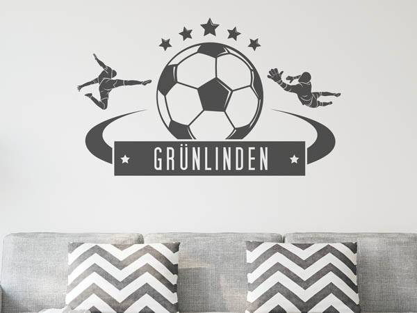 Wandtattoo Grünlinden Fußball