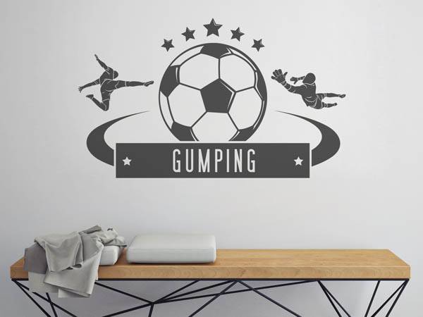 Wandtattoo Gumping Fußball