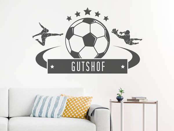 Wandtattoo Gutshof Fußball