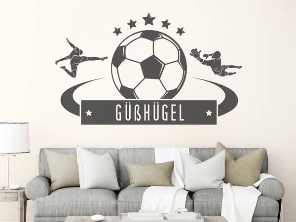 Wandtattoo Güßhügel Fußball