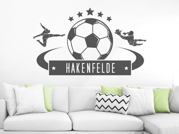 Wandtattoo Hakenfelde Fußball