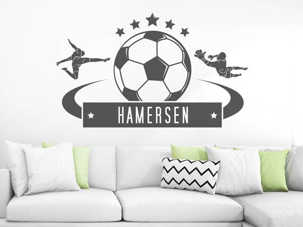 Wandtattoo Hamersen Fußball