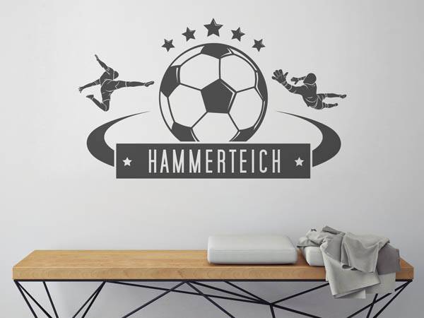 Wandtattoo Hammerteich Fußball