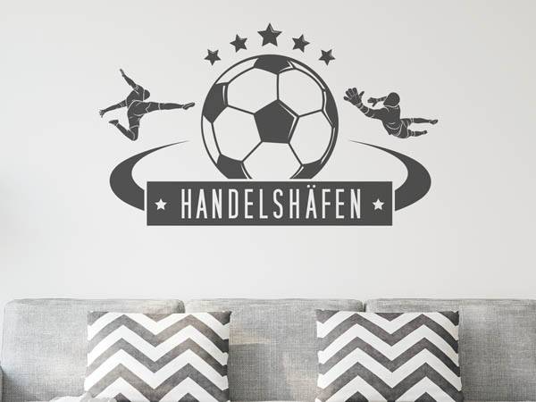 Wandtattoo Handelshäfen Fußball