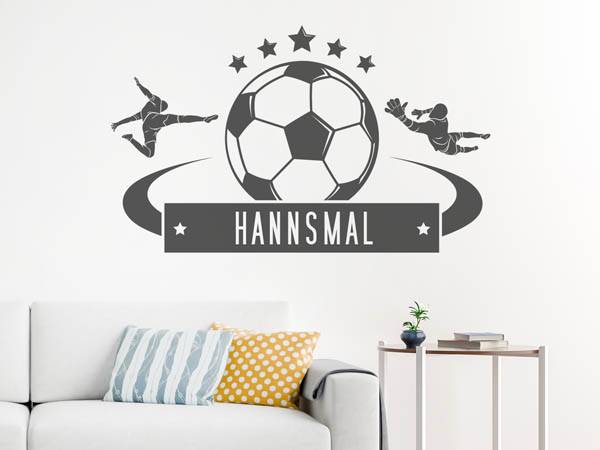 Wandtattoo Hannsmal Fußball