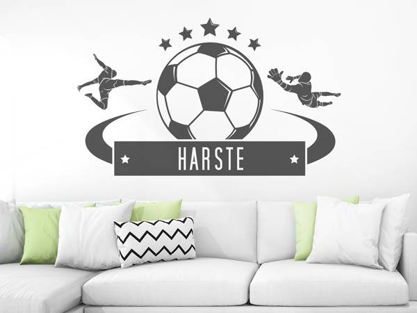 Wandtattoo Harste Fußball