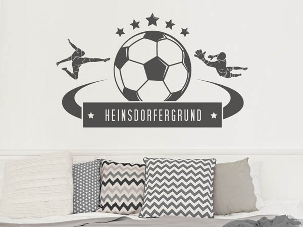 Wandtattoo Heinsdorfergrund Fußball