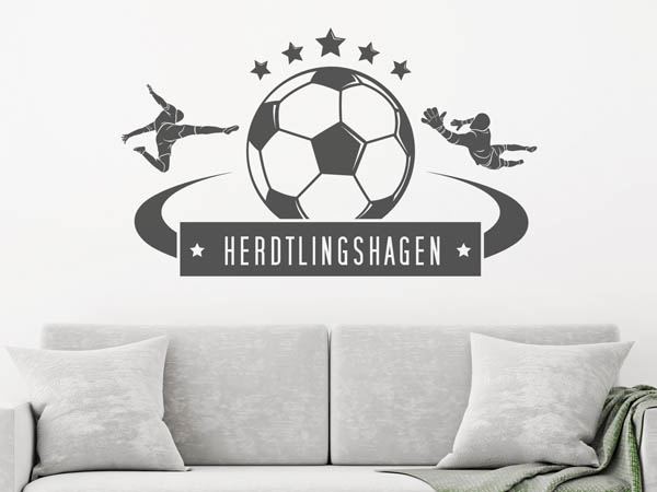 Wandtattoo Herdtlingshagen Fußball