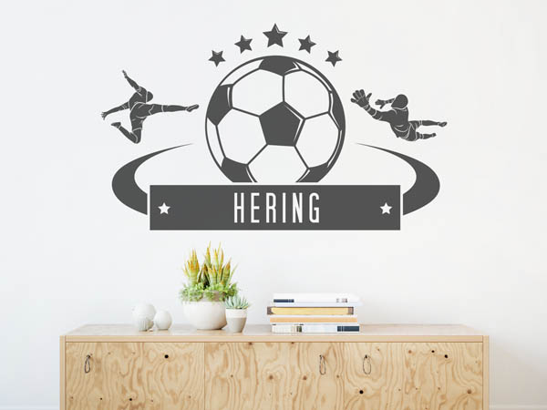 Wandtattoo Hering Fußball