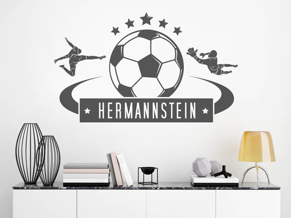 Wandtattoo Hermannstein Fußball