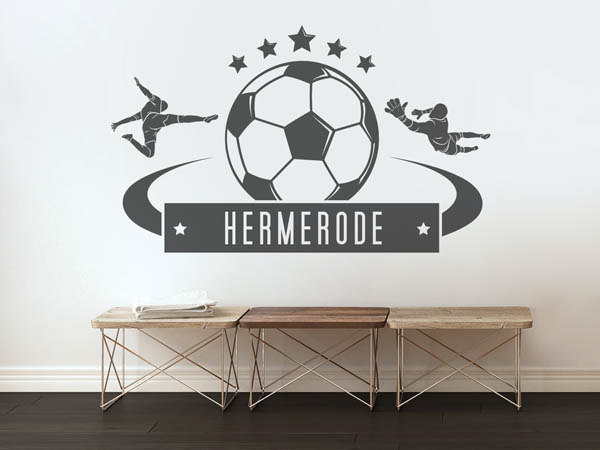 Wandtattoo Hermerode Fußball