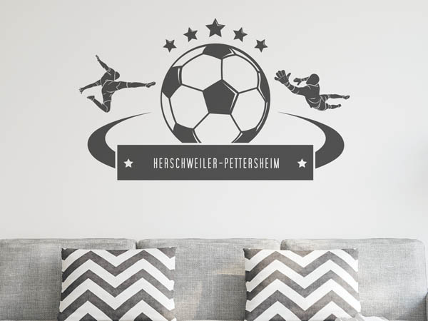 Wandtattoo Herschweiler-Pettersheim Fußball