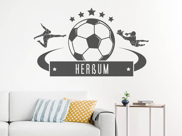 Wandtattoo Herßum Fußball