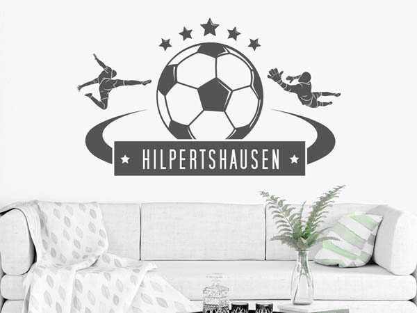 Wandtattoo Hilpertshausen Fußball