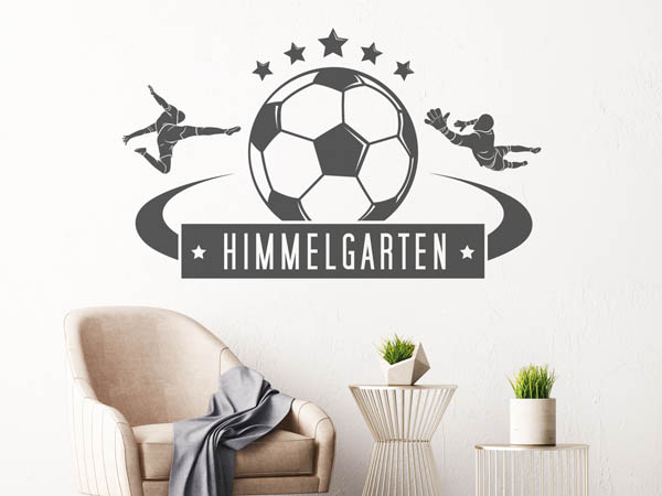 Wandtattoo Himmelgarten Fußball
