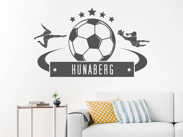 Wandtattoo Hunaberg Fußball