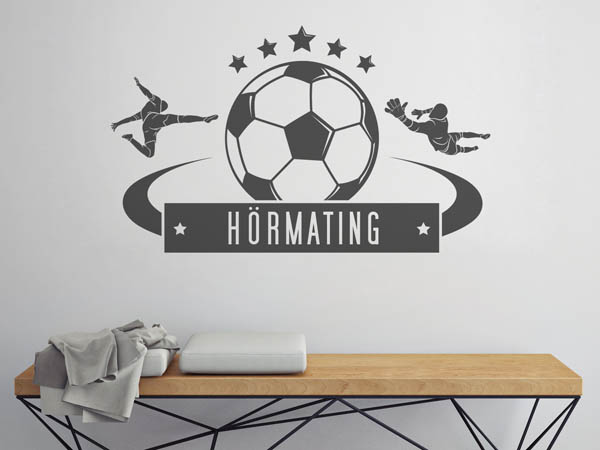 Wandtattoo Hörmating Fußball
