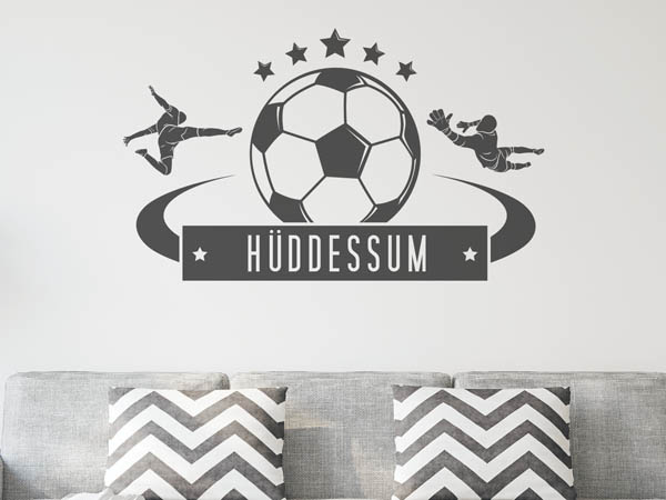 Wandtattoo Hüddessum Fußball