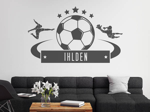 Wandtattoo Ihlden Fußball