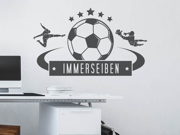 Wandtattoo Immerseiben Fußball