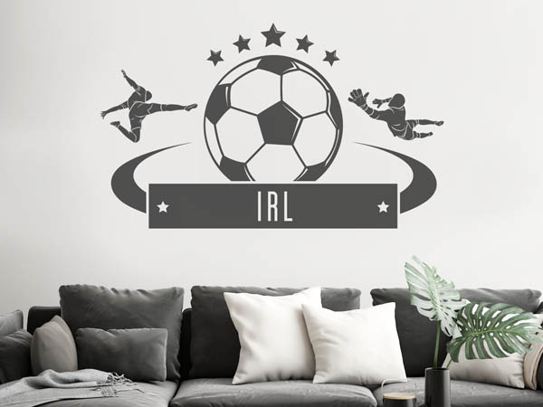 Wandtattoo Irl Fußball