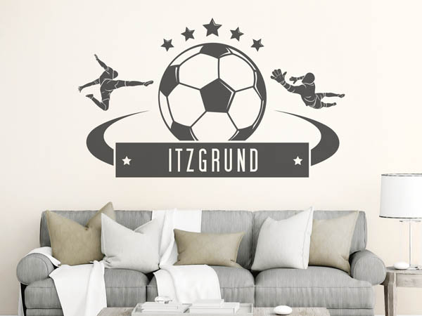 Wandtattoo Itzgrund Fußball