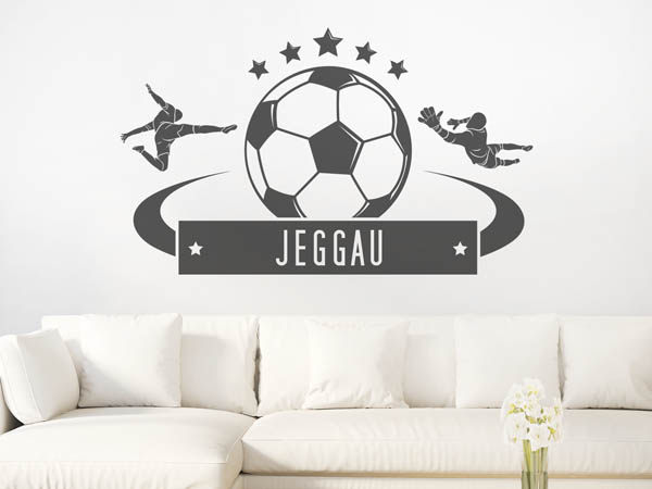 Wandtattoo Jeggau Fußball