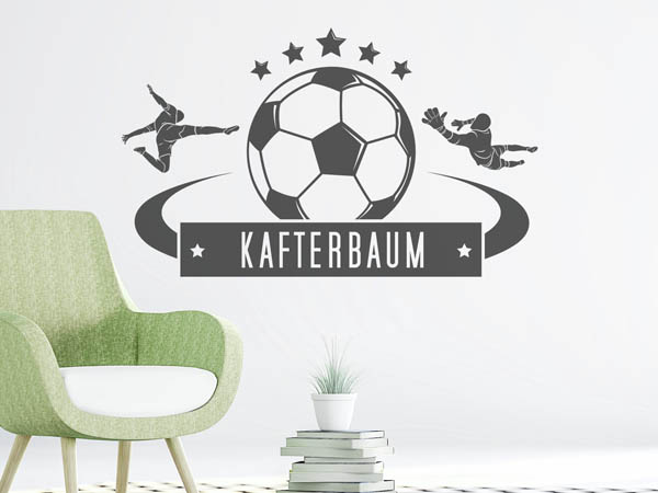 Wandtattoo Kafterbaum Fußball