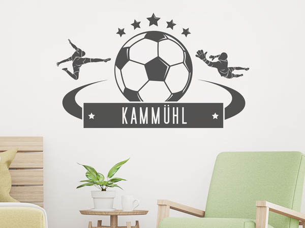 Wandtattoo Kammühl Fußball
