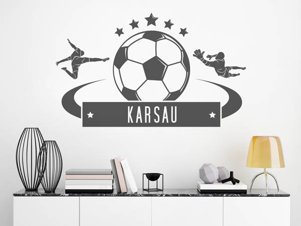 Wandtattoo Karsau Fußball